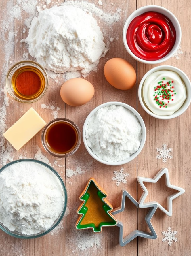 Classic Christmas Sugar Cookies ingredients