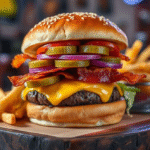 Juicy American Cheeseburger